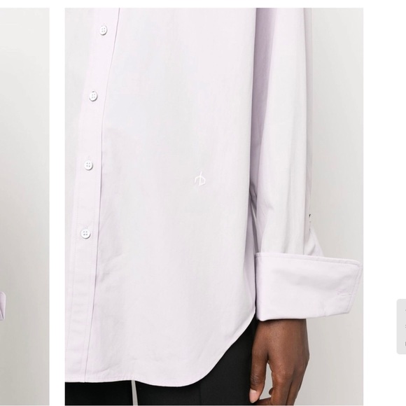 Rag&bone Lavender Diana Poplin Shirt - Picture 4 of 5